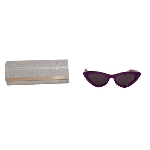 Jimmy Choo ADDY Narrow Cat Eye Womens Sunglasses - Violet / Violet - NWT - Picture 12 of 12